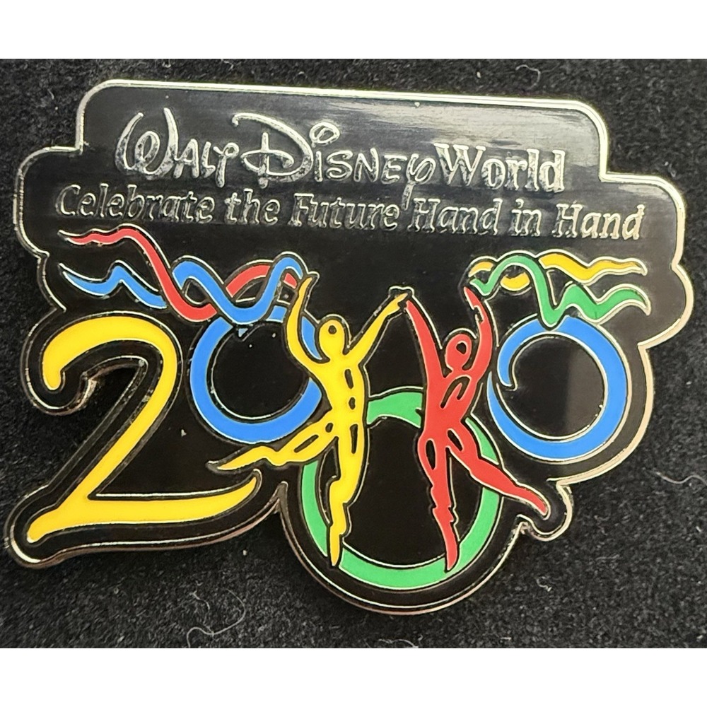 Disney Walt Disney World 2000 Celebrate the Future Hand in Hand Trading Pin